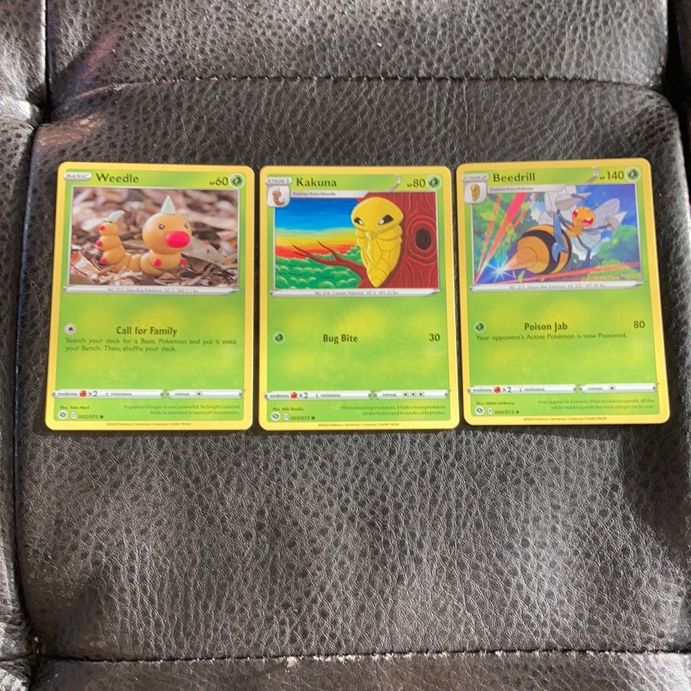 Weedle, Kakuna & Beedrill Pokémon Cards